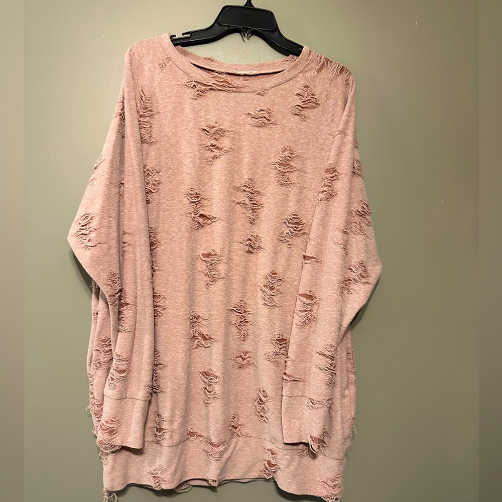 Distressed Lightweight Dress or Shirt